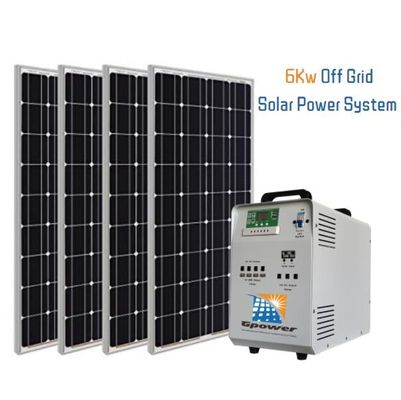 kit de panneau solaire d'énergie renouvelable de kits de maison de l'énergie 6000W solaire
