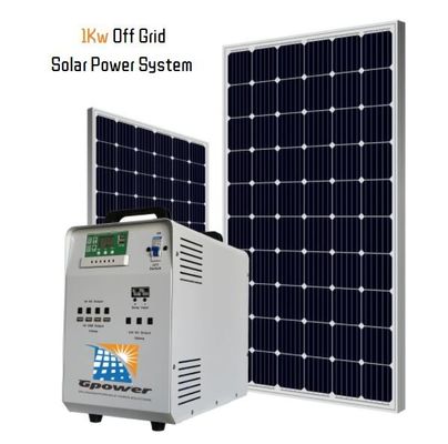 Système solaire de Kit Rooftop Renewable Energy Generating de groupe électrogène de GPOWER 1000Watt