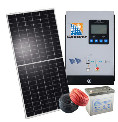 Système solaire d'inverseur hybride de GPOWER 5KW avec la banque de batterie