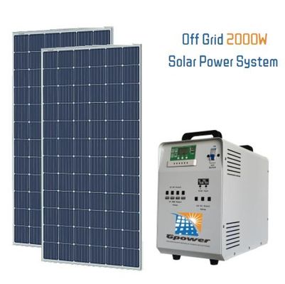 systèmes solaires électriques résidentiels solaires du système TUV de production de l'électricité 2kW