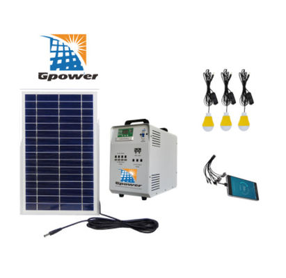 Panneau solaire portatif Kit Solar Home Lighting System d'efficacité de TUV 95%
